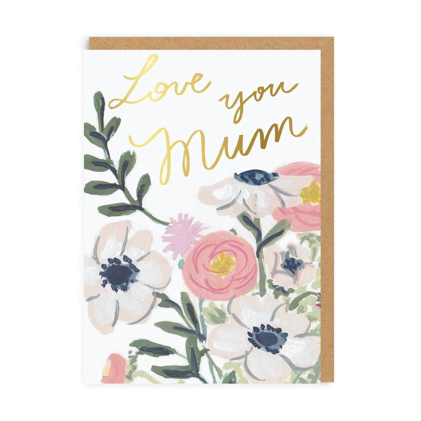 Mum Love You Floral Greeting Card