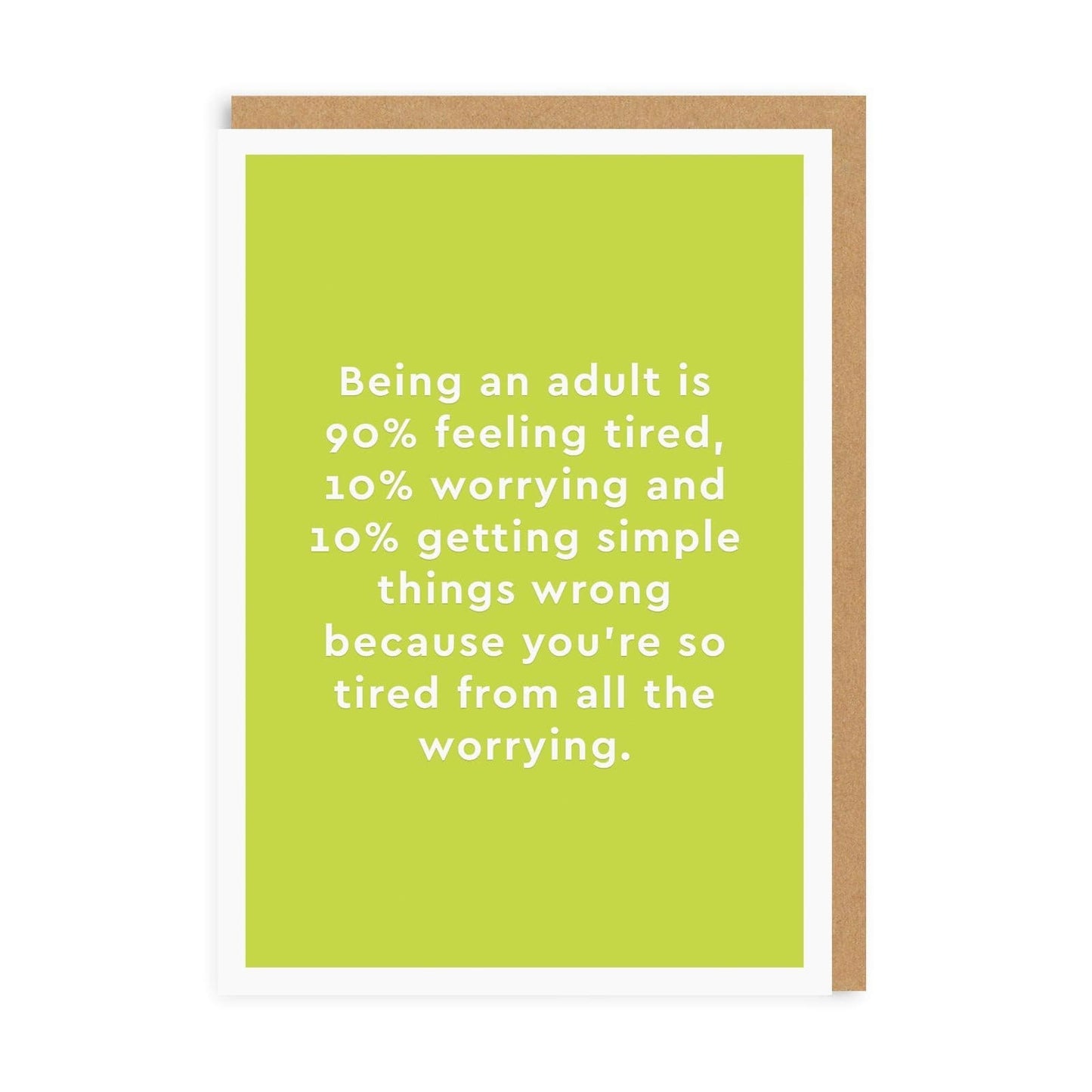 Being an Adult Greeting Card