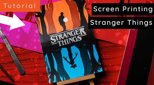 Screen Printing Stranger Things!