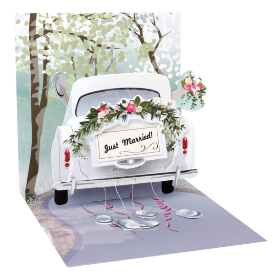 Wedding Car Treasures: Pop-up Greeting Card