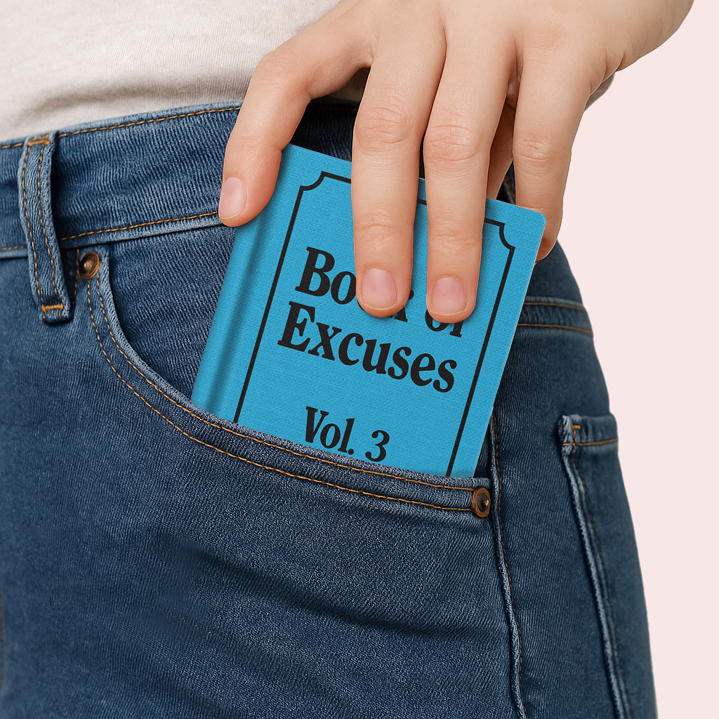 Book Of Excuses A7 Fabric Hardback Notebook