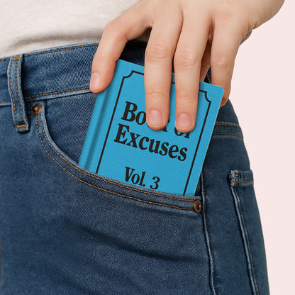 Book Of Excuses A7 Fabric Hardback Notebook