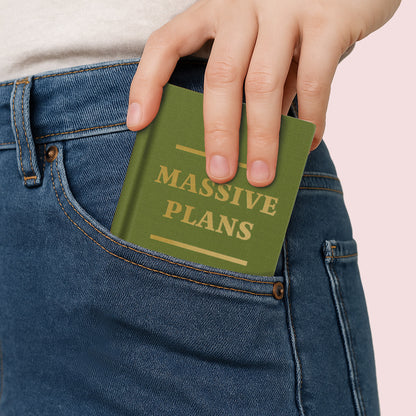 Massive Plans A7 Fabric Hardback Notebook