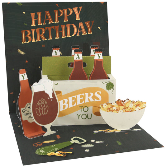 Beer Art Treasures: Pop-up Greeting Card