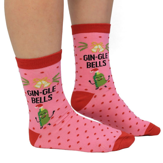 Gin-gle Bells Christmas Socks