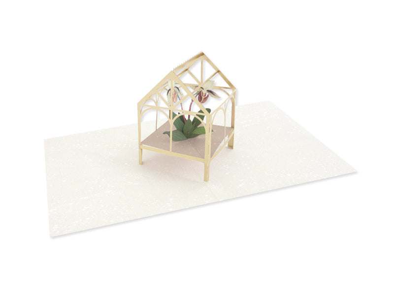 Orchid 3D Pop Up Greeting Card