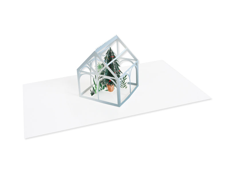 Winter Greenhouse 3D Pop Up Greeting Card