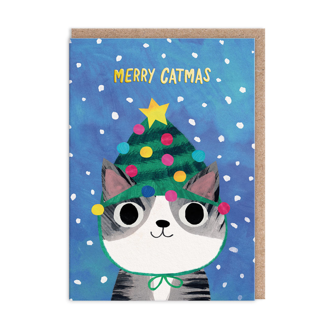 Planet Cat x3 Charity Christmas Cards (Pack of 9)