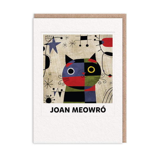 Joan Meowró Greeting Card (7x5)