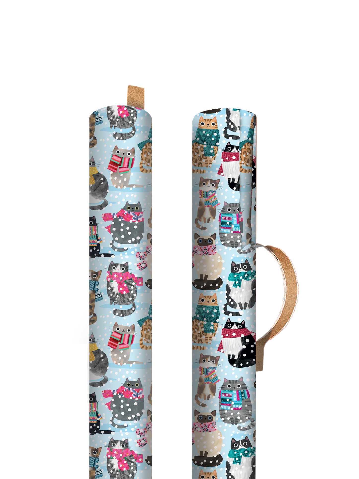 Cats in Scarves Roll Wrap