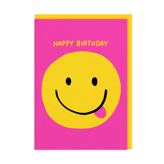 Smiley Face Happy Birthday Card