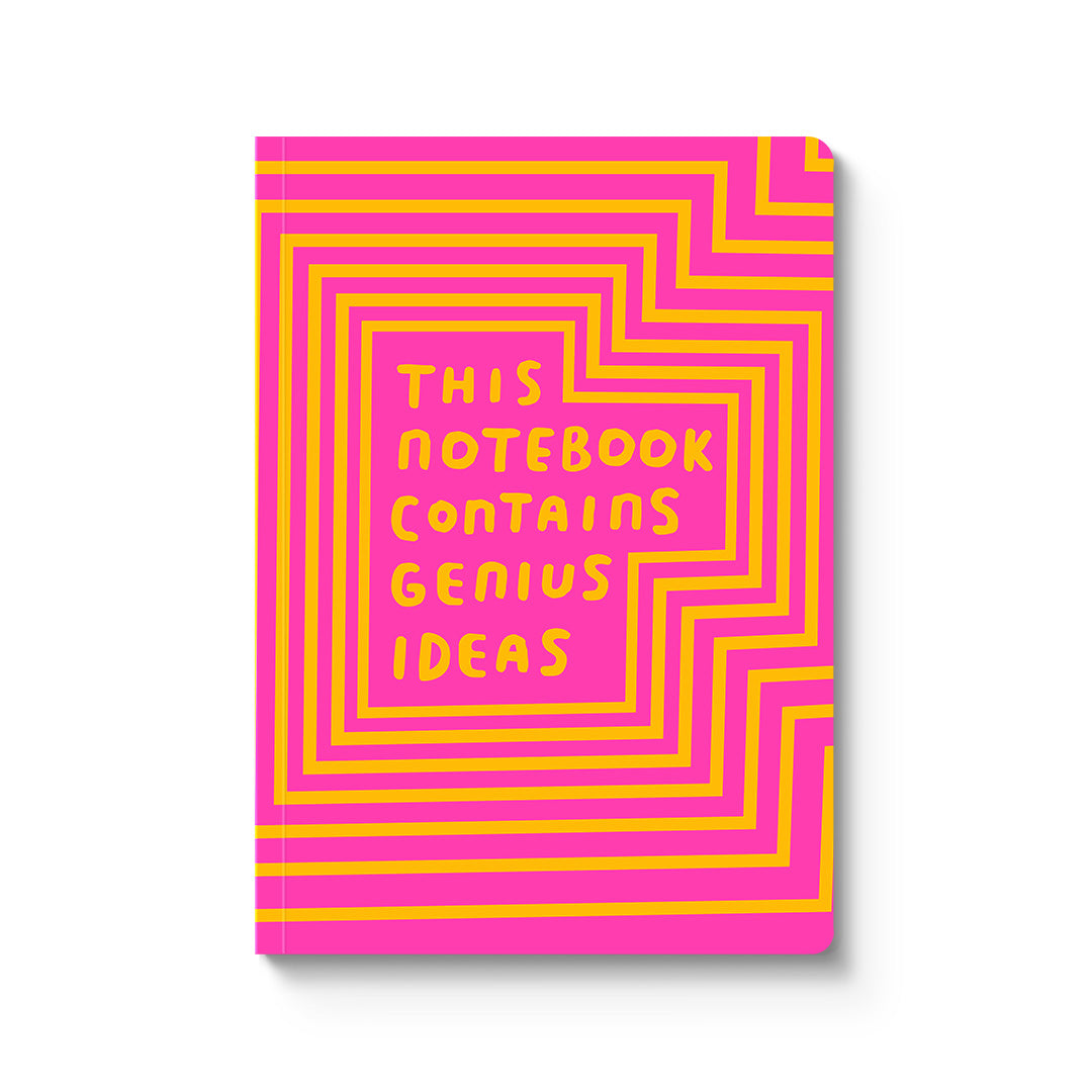This Notebook Contains Genius Ideas A5 Paperback Notebook