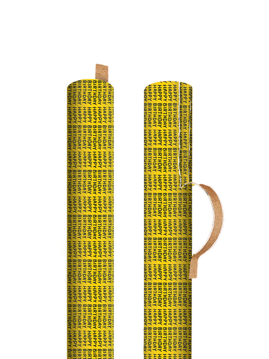 Happy Birthday Repeat Roll Wrap 3m Roll