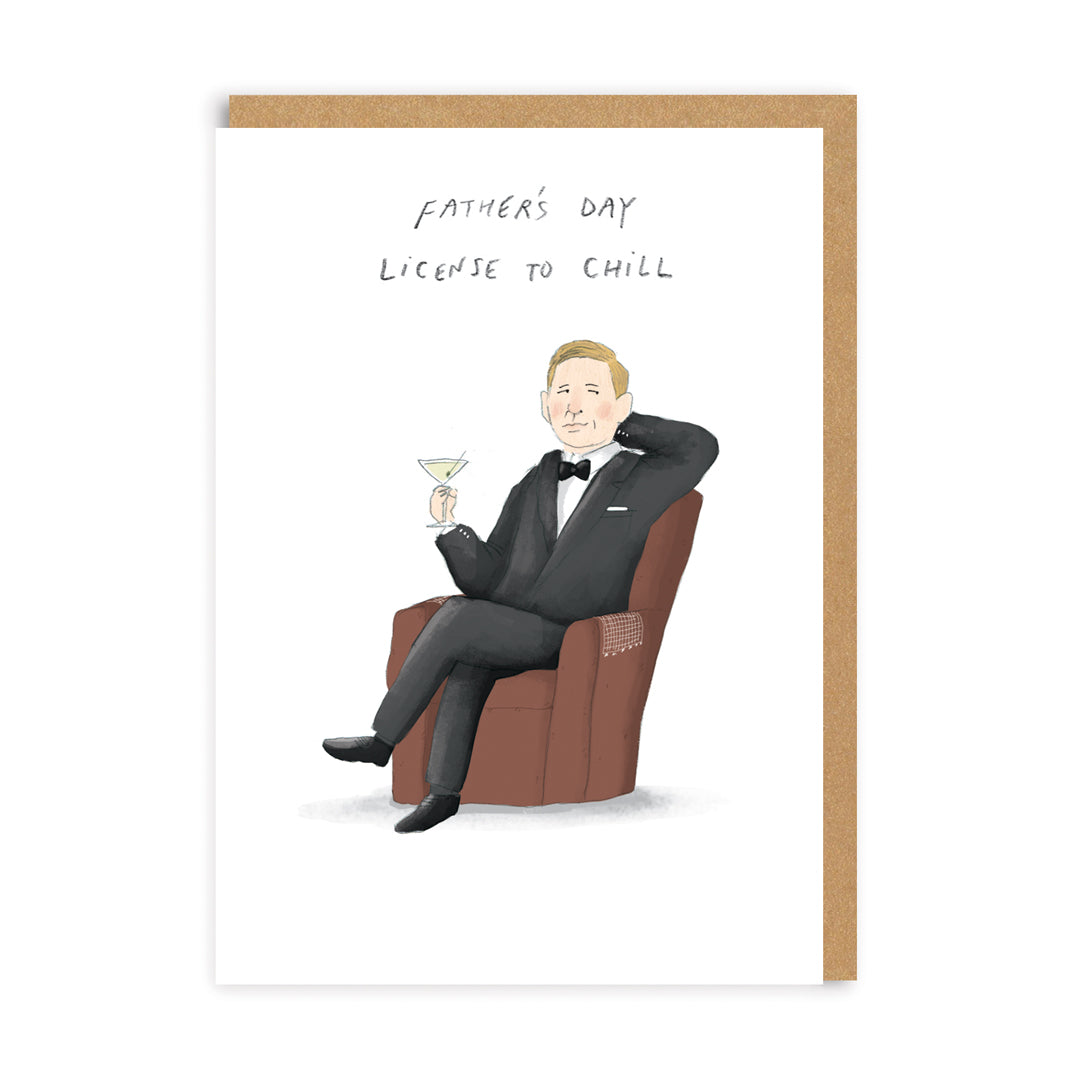 Father's Day Licence to Chill Greeting Card