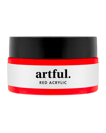 Artful Red Acrylic Paint