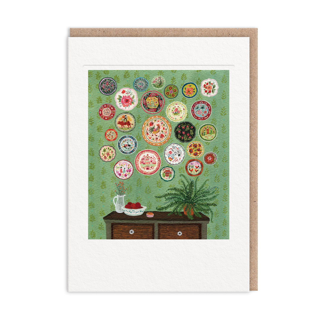 Plate Collection Greeting Card