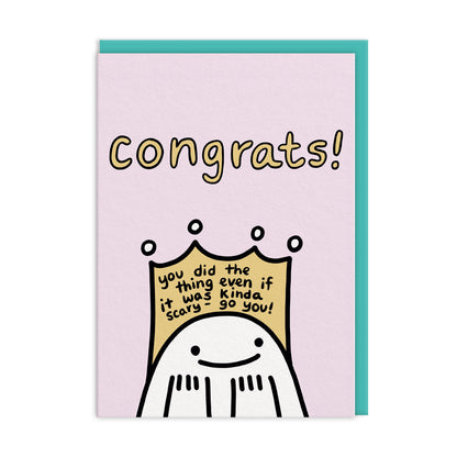 Congrats Crown Greeting Card