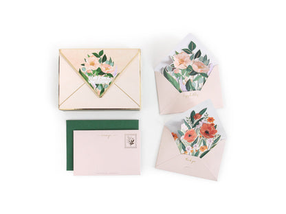Floral Envelope Boxed Notes