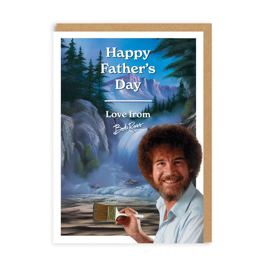 Happy Father's Day Love Bob Ross Greeting Card