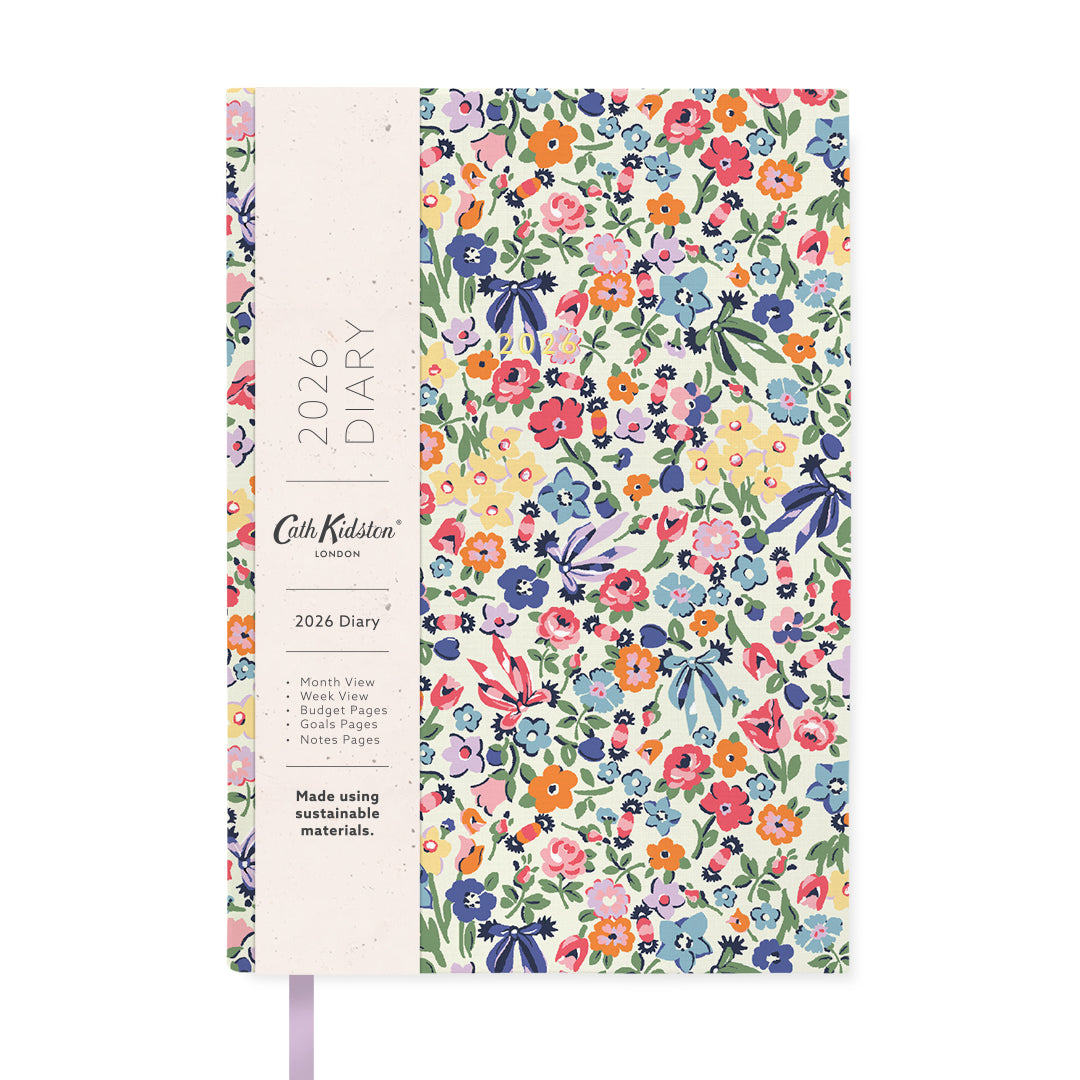 2026 Floral Ditsy A5 Linen Diary