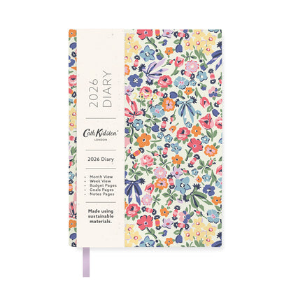 2026 Floral Ditsy A6 Linen Diary