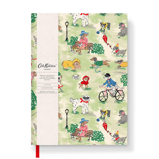 Cath Kidston Dogs In The Park Linen Notebook