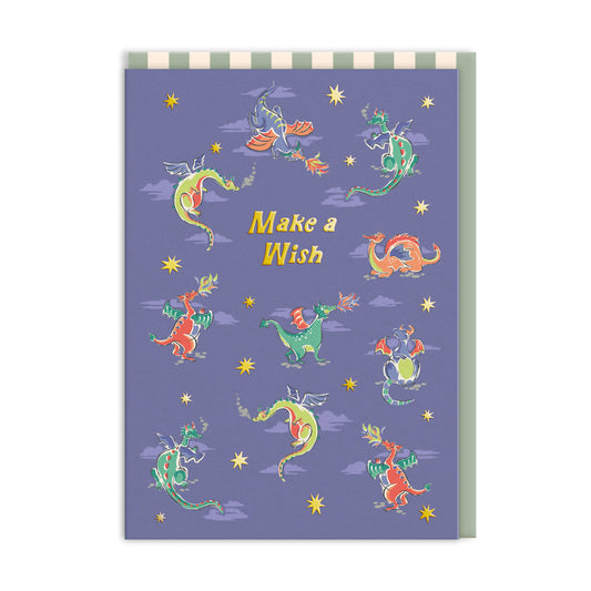 Make A Wish Dragons Greeting Card