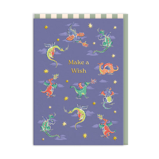 Make A Wish Dragons Greeting Card