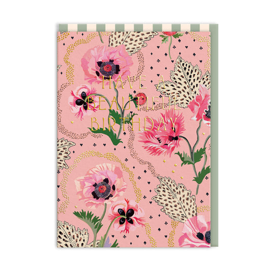 Beautiful Poppies Birthday Card