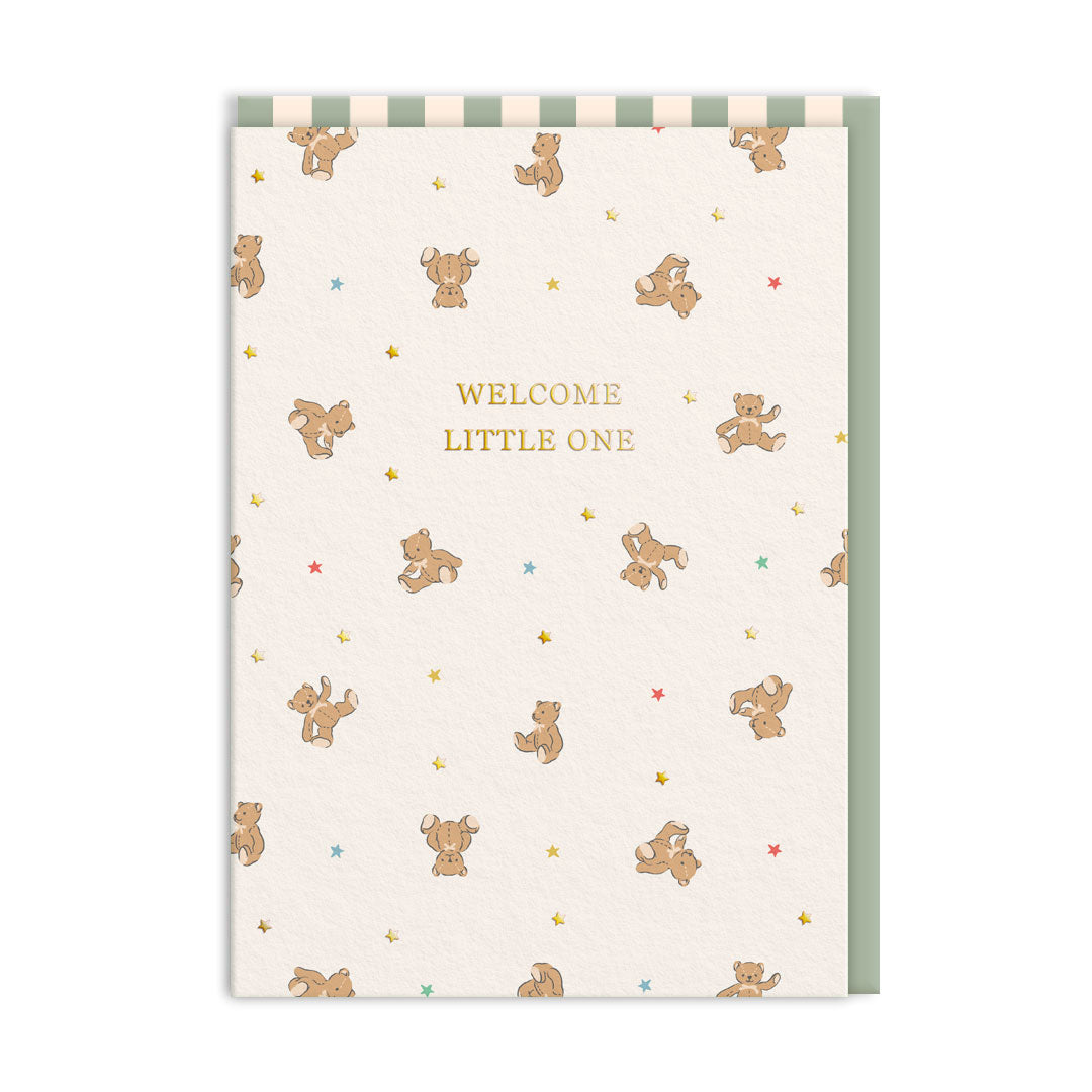 Welcome Little One Bears Greeting Card