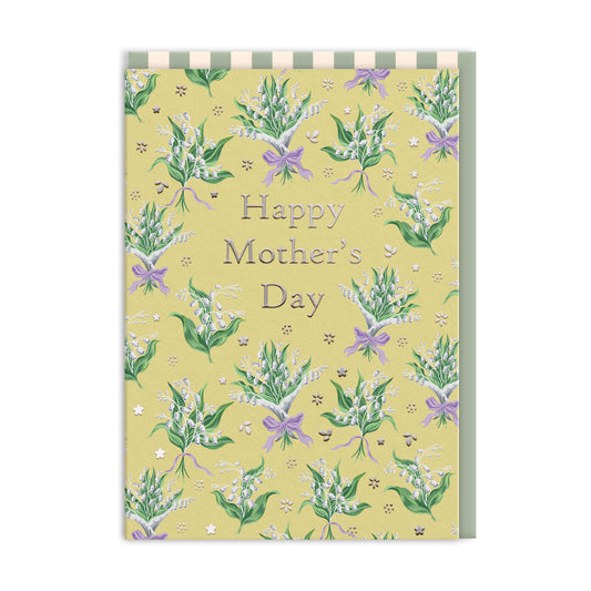 Happy Mothers Day Lily Of The Valley Greeting Card