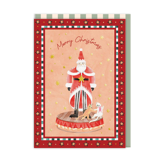 Nutcracker Santa Greeting Card