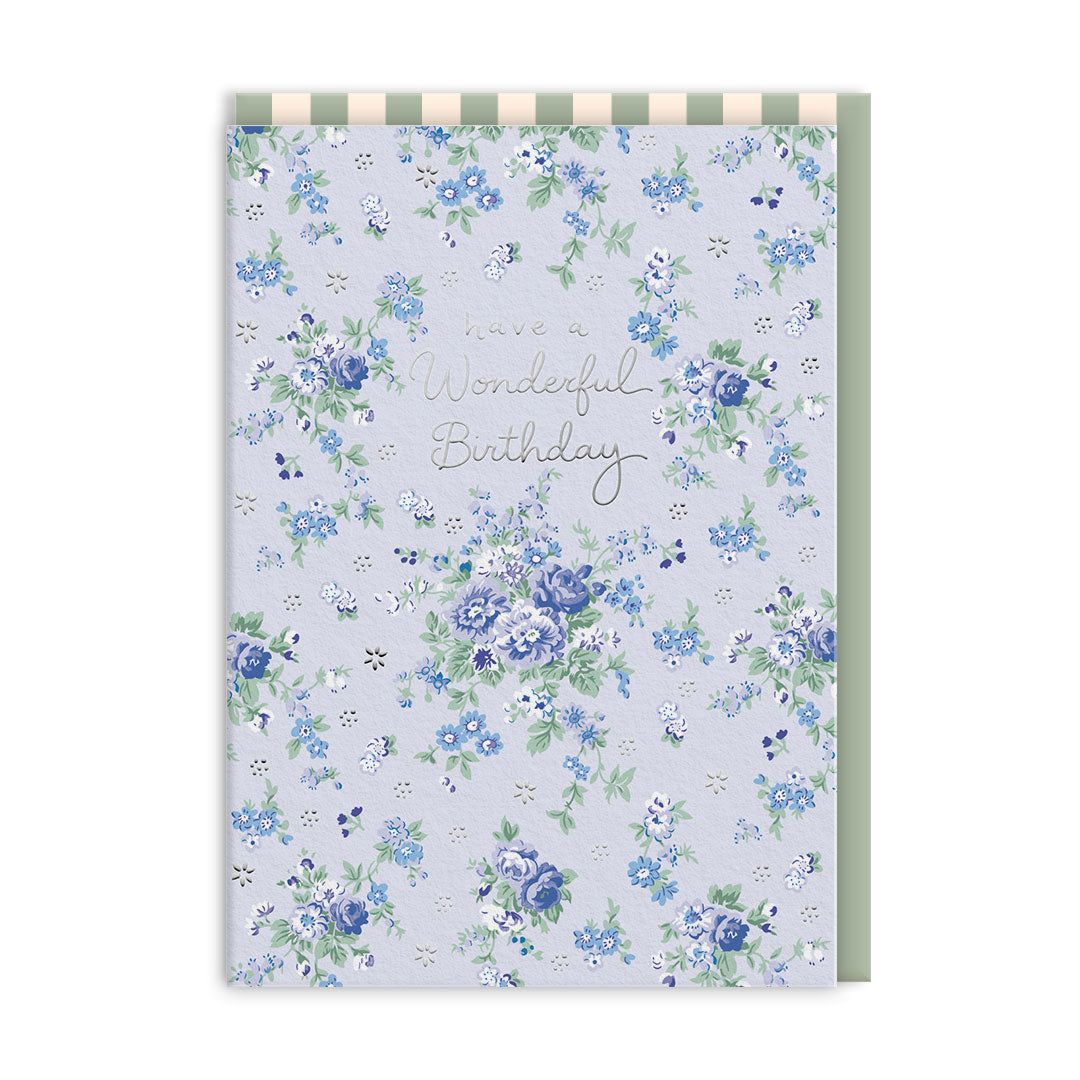 Wonderful Birthday Posy Greeting Card