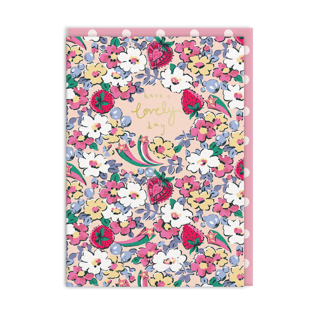 Have a Lovely Day Self Care Ditsy Floral Card