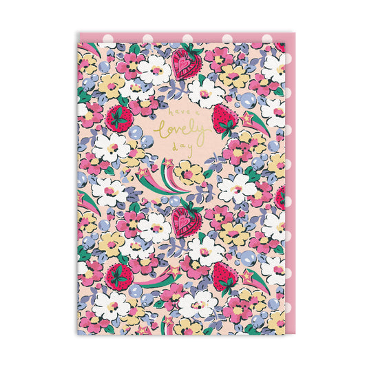 Have a Lovely Day Self Care Ditsy Floral Card