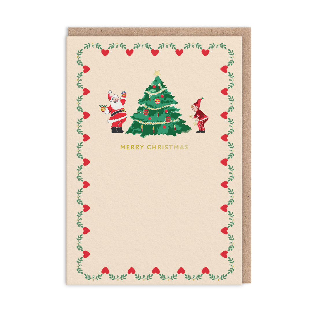 Cath Kidston Santa Christmas Card