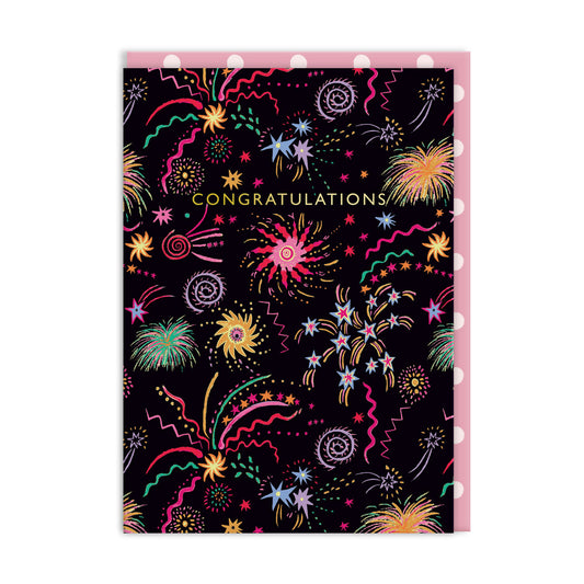 Fireworks Congratulations Card