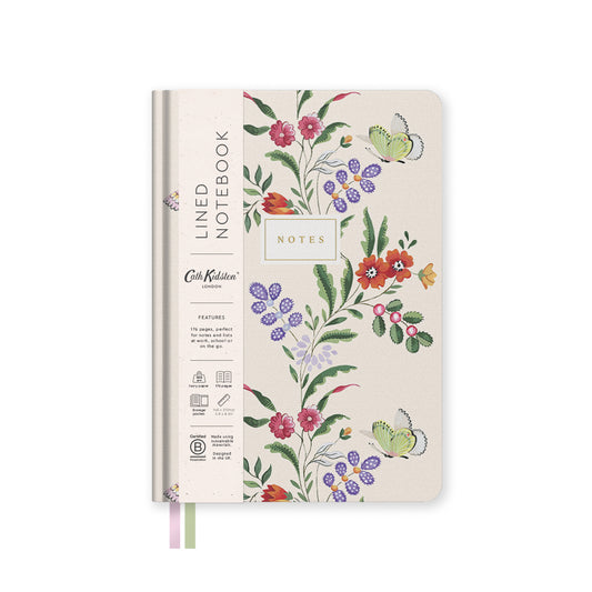 Cream Butterfly A5 Hardback Notebook