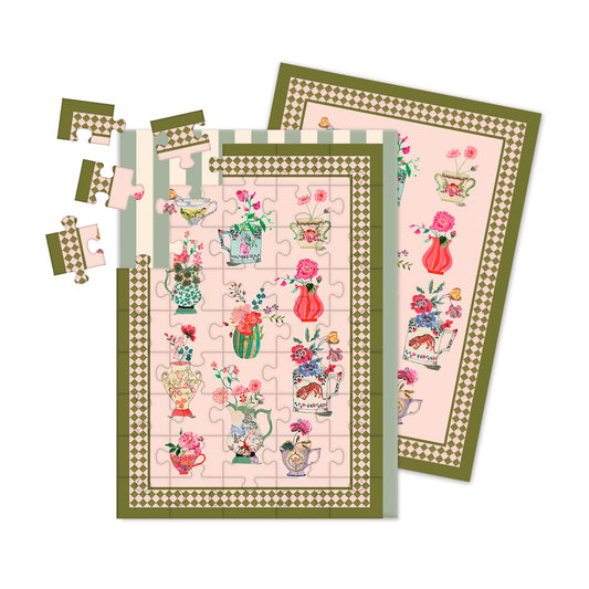 Vases Jigsaw Greeting Card