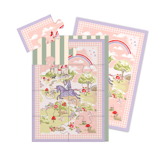 Unicorn World Jigsaw Greeting Card