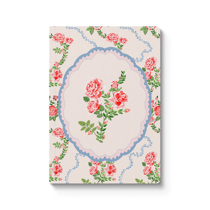 Rose Flutter Vignette A5 Premium Paperback Notebook