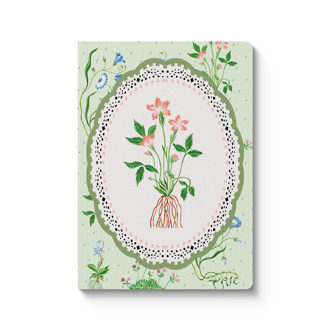 Green Roots Vignette A6 Premium Paperback Notebook
