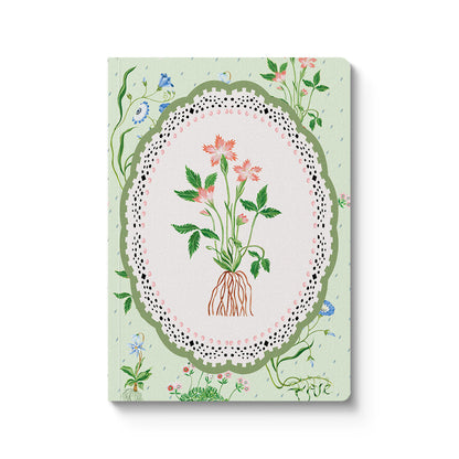Green Roots Vignette A6 Premium Paperback Notebook