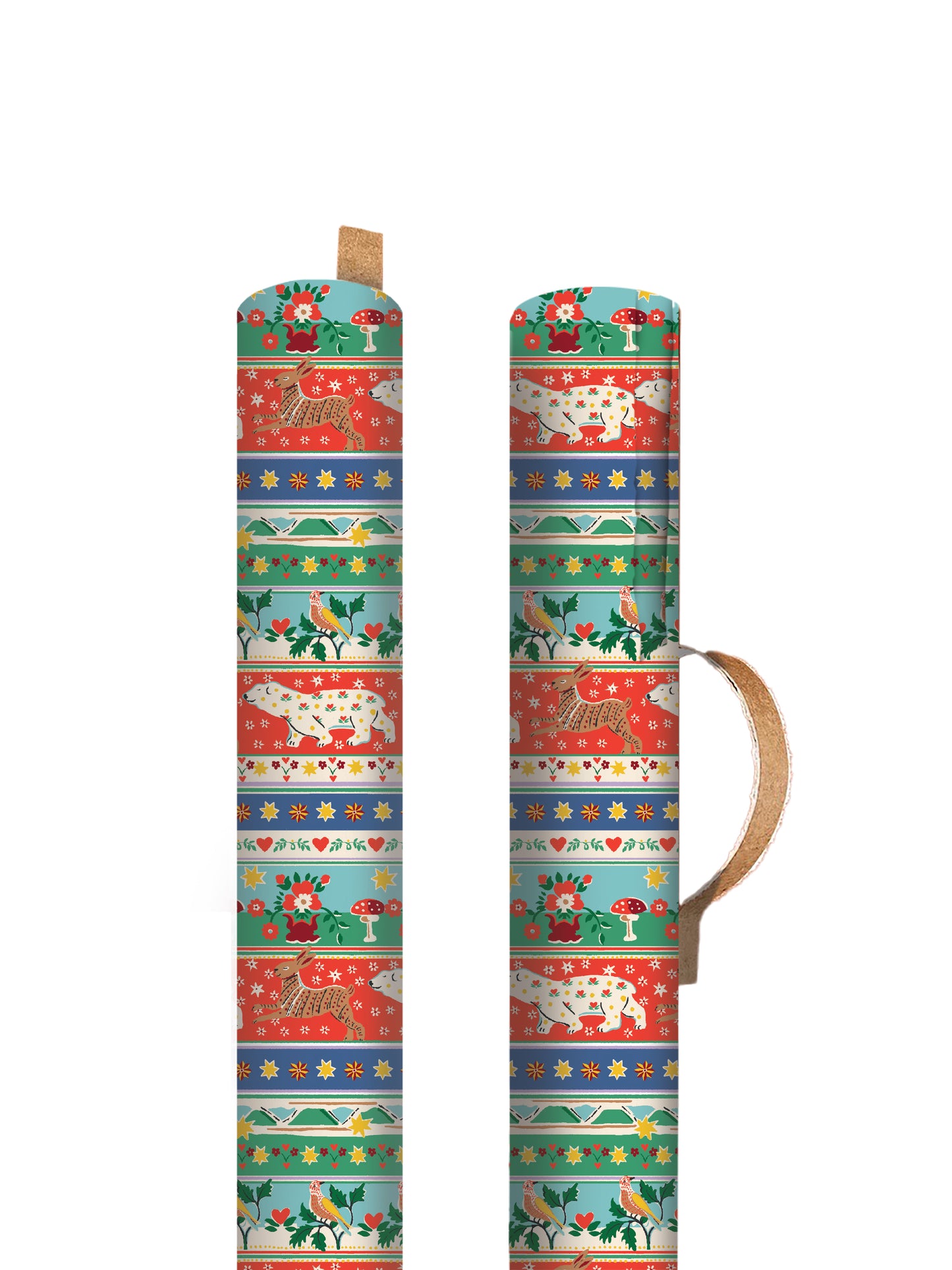 Festive Animal Stripe Roll Wrap