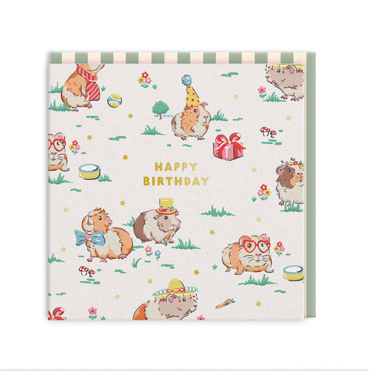 Hamster Mini Square Greeting Card