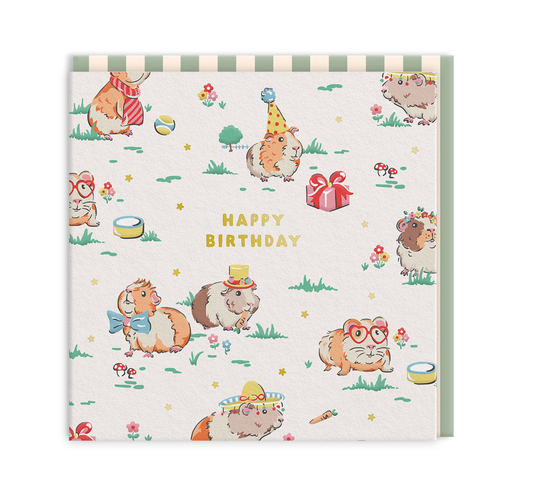 Hamster Mini Square Greeting Card