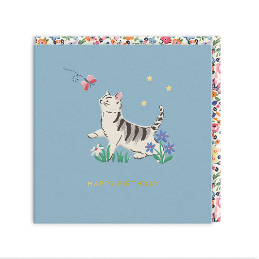 Kitten Mini Square Greeting Card