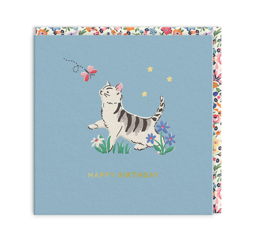 Kitten Mini Square Greeting Card
