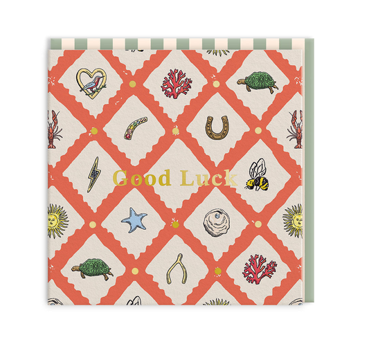 Lucky Charm Mini Square Greeting Card