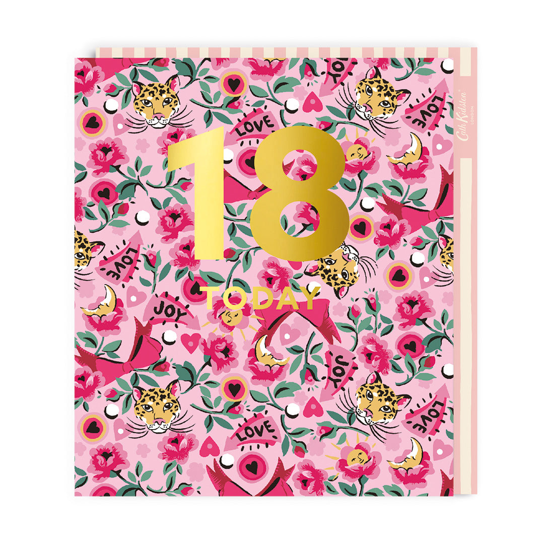 Cath Kidston Floral 18th Birthday Card